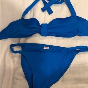 Eres Turquoise Blue Bikini Set size 8